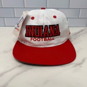 Vintage 90s Logo Atheletic NCAA Football Indiana Hoosiers Adjustable Snap Back